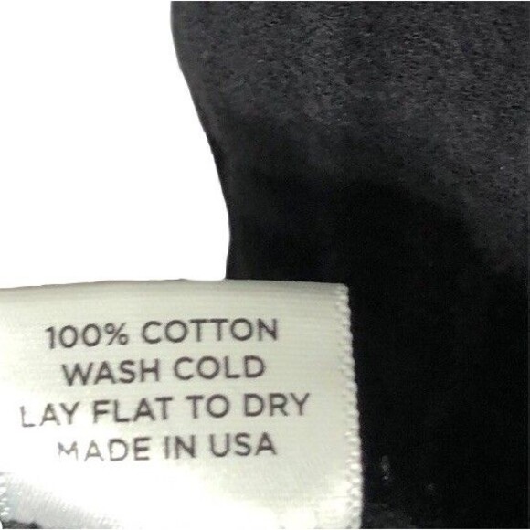 Ocean + Main Mandarin-Collar Gauze Caftan L/XL Black Side Pockets 100% Cotton - Picture 8 of 12